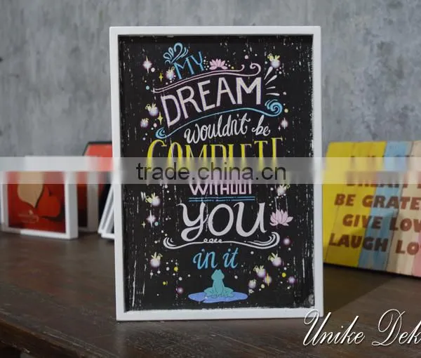 Wooden Vintage Style Sign - Wall Decoration WQ-042