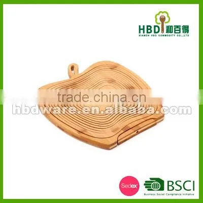 Bamboo Foldable Basket , Bamboo Fruit Basket photo-3
