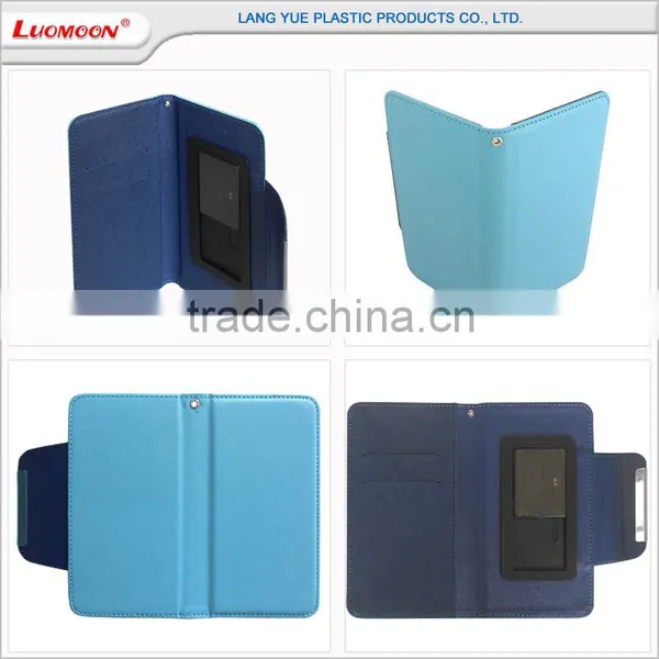 Leather Universal Flip Smart Phone Wallet Style Leather Case photo-5