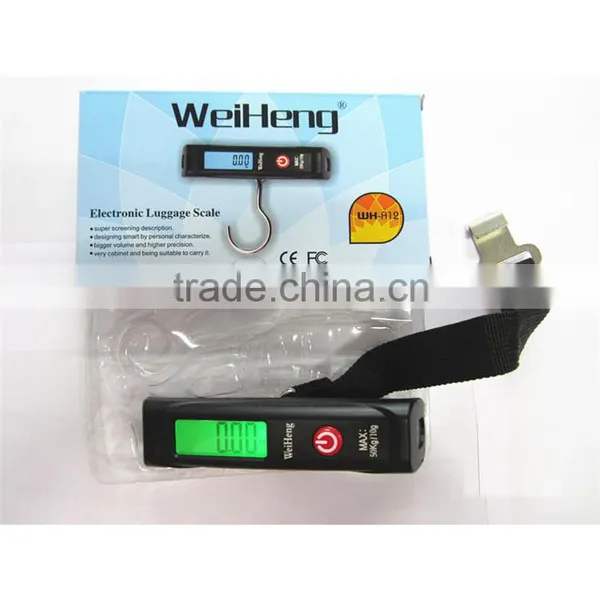 High Quality Portable Mini Digital Hanging Luggage Scale Weighing Hand Scale 50kg/10g photo-6