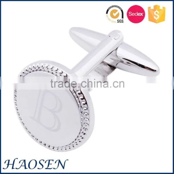 2016 Wholesale Letter Mental Cufflinks for Men photo-3
