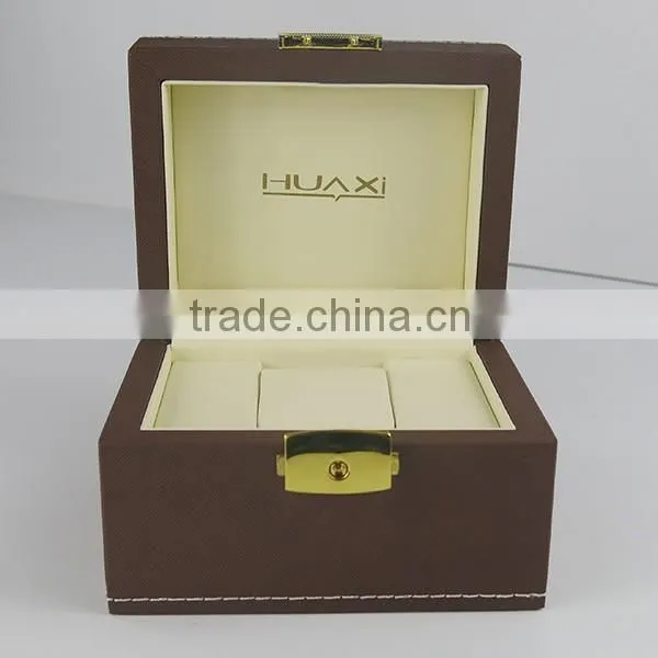 2015 Guangzhou Wholesale Factory Price PU Leather Watch Boxes Display photo-3