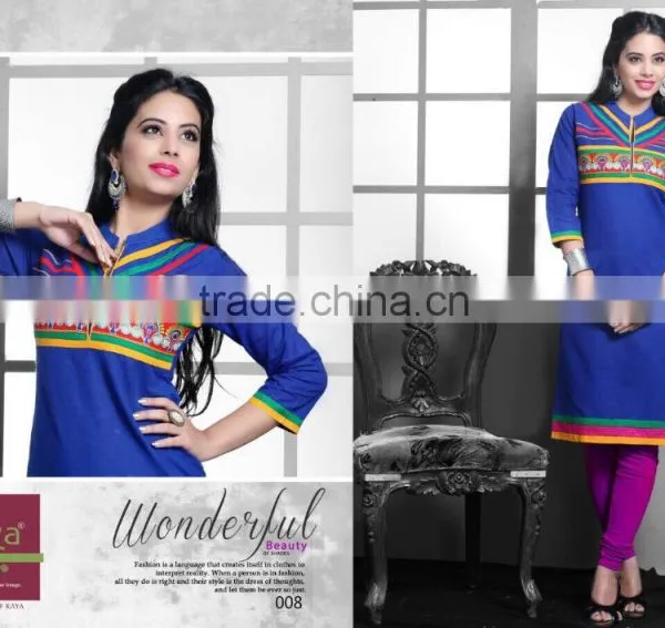 Amazing Multicolor Printed Partywear Kurti photo-2
