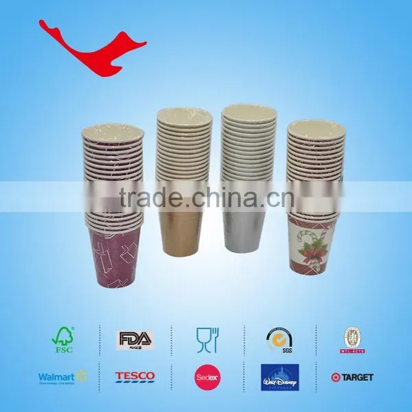 8oz PE Coated Single Wall Disposable Paper Cups With Printing photo-6