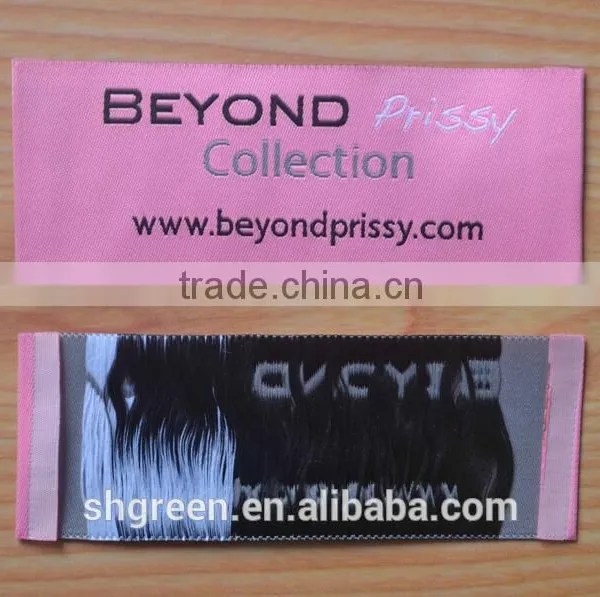 Soft Damask Washing Instructions Woven Label for Down Wear