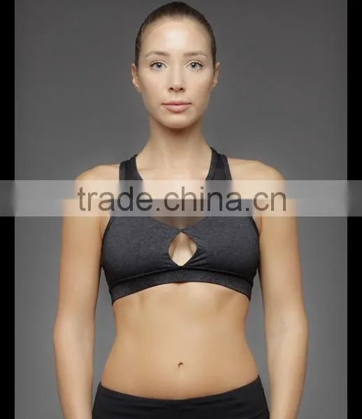 Women Wholesale Sports Bra With Mesh and Sexy Hole in the Front Yoga Fitness Sports Bra Office In Unite State (USA) photo-6
