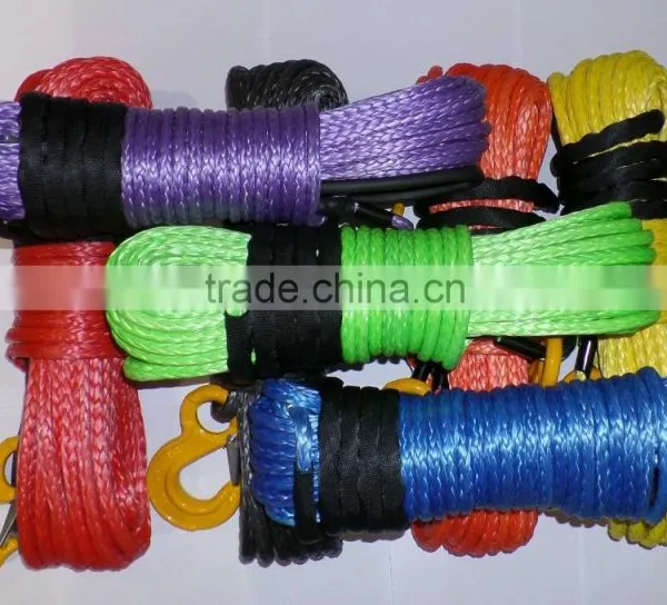 12 Strand UHMWPE Rope Synthetic Winch Line With Rock Guard Sleeve Free Shipping photo-6