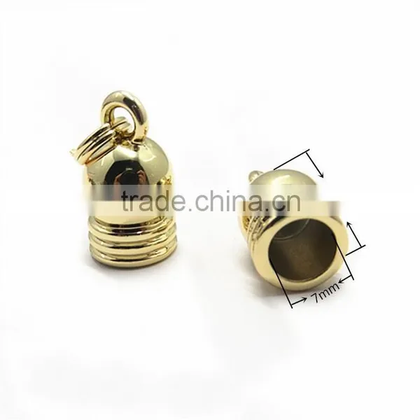 Gold Plating Metal End Cap For Leather Cord photo-2