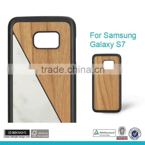 3D KNIGHT 2016 New Arrival Natural Wood Wooden Phone Case For Samsung Galaxy S7 photo-6