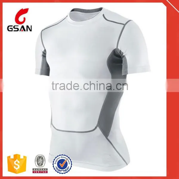 Blank Compression Shirt Mens Sport Wear Compression Tops photo-4