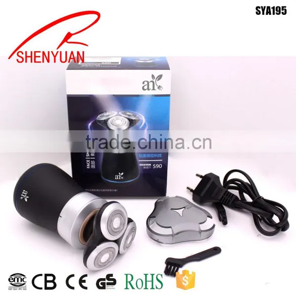 Rotatory Shaver USB Charge Electric Razor Waterproof Beard Shaver photo-3