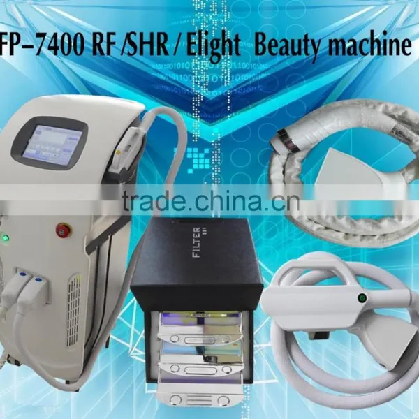 Professional Multufunction Three in One Beauty Machine: E-light+SHR+IPL photo-2