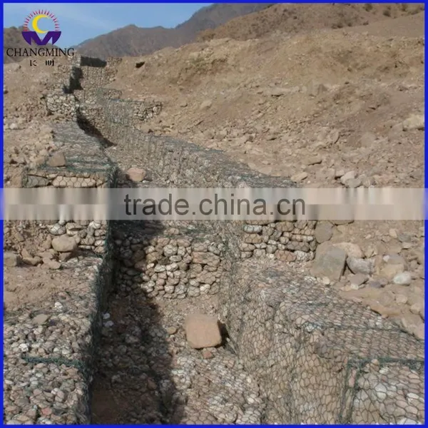 Good Quality PVC Coated Galvanized Hexagonal Woven Wire Mesh Gabion photo-3