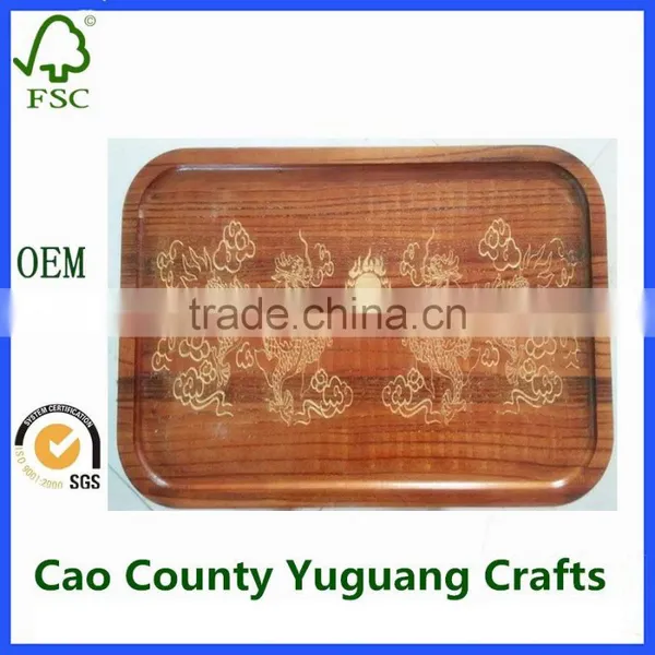 High Quality Lacquer Serving Decorative Wood Tray,Wooden Tray