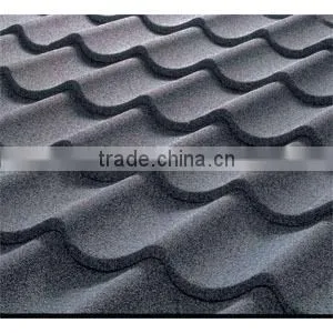 Stone Coated Metal Roof Tile1170*420*0.4mm Purple/wine Red/green/black Roof Tile for Prefab Houses photo-4
