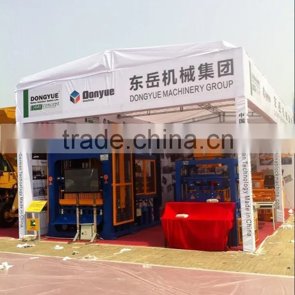 Algeria Low Price Full Automatic Production Line of Concrete Hollow Block Making Machine QT4-15 photo-4