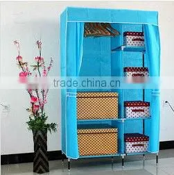 105x45x175cmTwo Doors Portable Cloth Wardrobe, Bedroom Wardrobe Furniture photo-4
