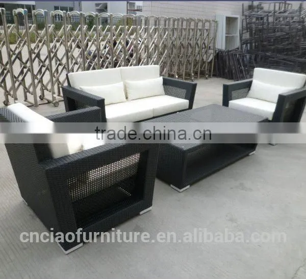 Poly Rattan Patio Garden Aluminum PE Rattan Sofa Set Furniture photo-2