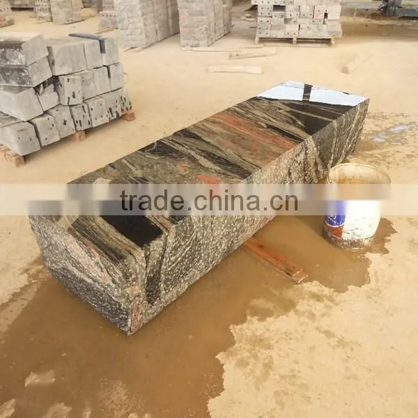 China Multicolor Red Granite Garden Bench photo-2
