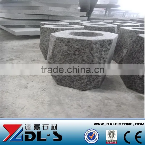 G623 Grey Sardo Granite Vase For Gravestone photo-5