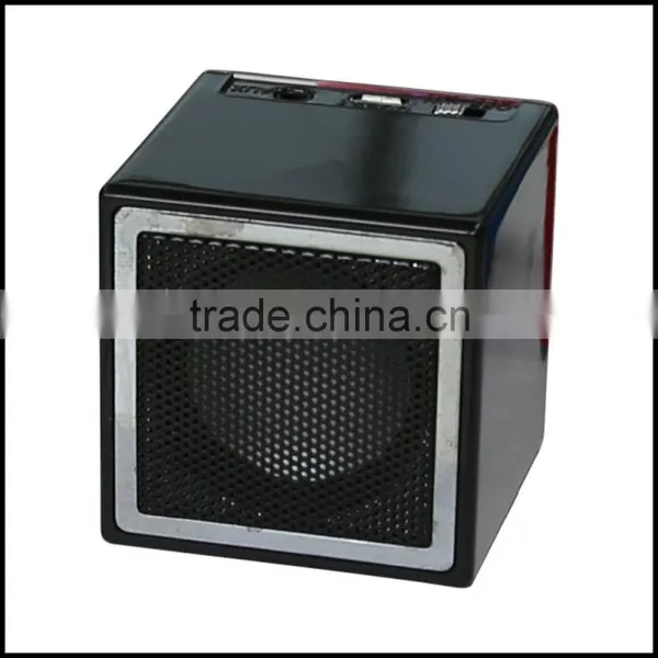 Hot Sale Portable Aluminum Square Wireless Mini Speaker With LED Light photo-2