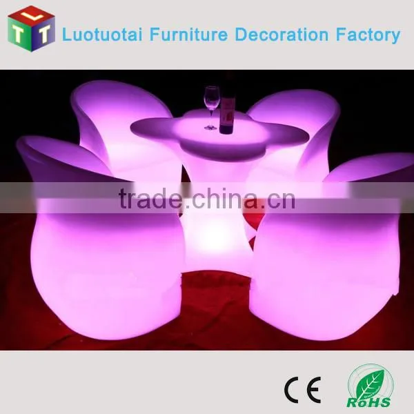 Wireless Remote Control Led Furniture Set RGBW Color Change Led Bar Table and Led Chair photo-4