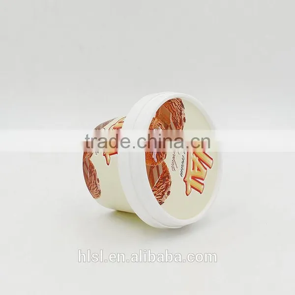 Recycle Ice Cream Cups, High Desirable Ice Cream Container, Disposable Ice Cream Container With Lid photo-2