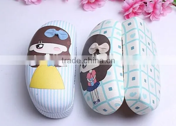 Supply Fashion Cute Girl Pattern Glasses Case photo-2
