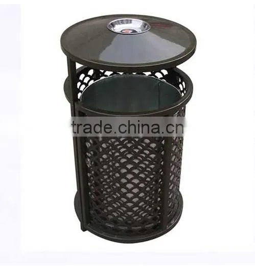 Arlau Outdoor Metal Steel Roadside Garbage Bins photo-2
