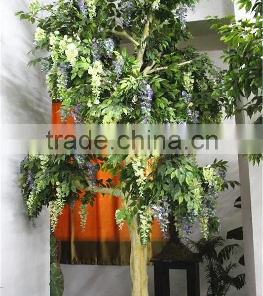 Home Garden Deco 50cm to 400 cm Hight Artificial White Large Chinese Wistaria EDHS1501 1604 photo-4