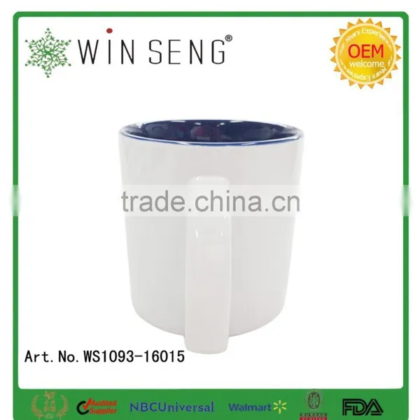 Porcelain White/blue Glazed Mug photo-3