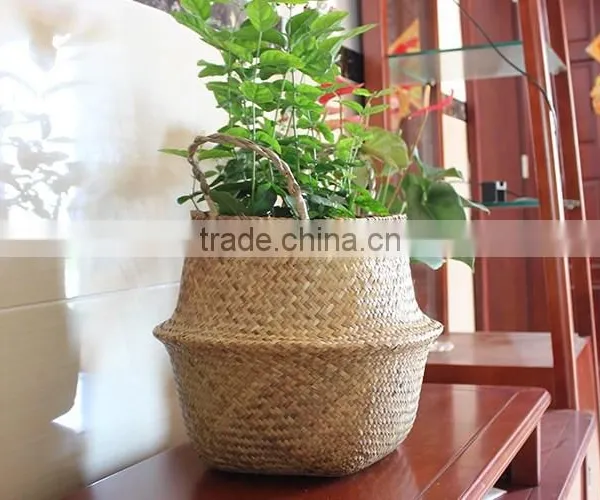 Natural Seagrass Belly Baskets/ Seagrass Laundry Baskets photo-2