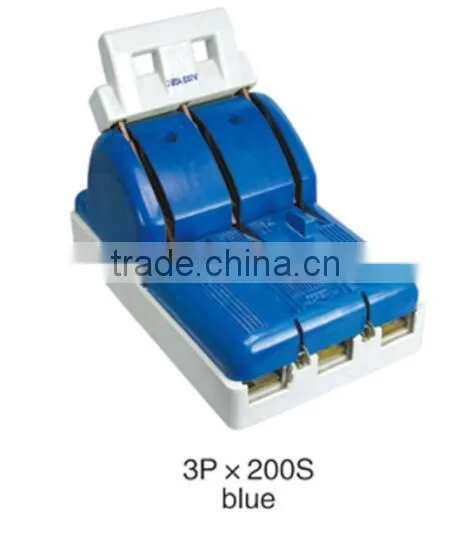 Electric Yellow 4P 60A Double Throw Porcelain Knife Switch photo-3