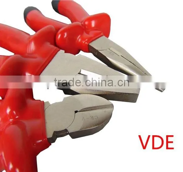 VDE Plier Set Combnitional Plier Diagonal Cutting Plier Insulation Tools Heavy Duty