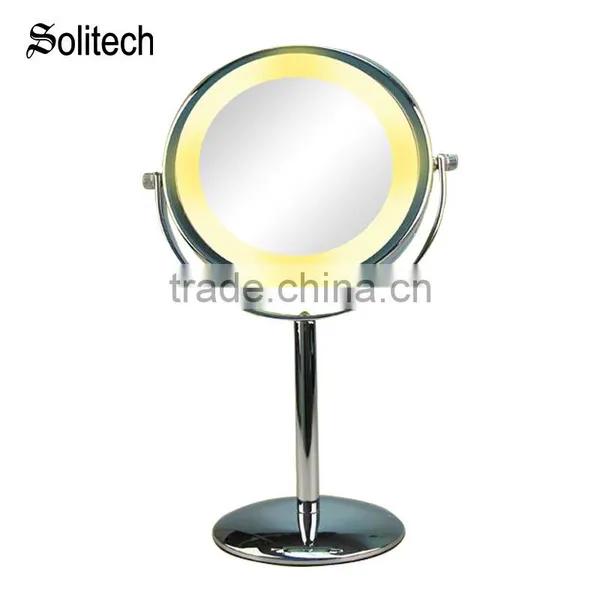 JM906 LED Lighting Mirror Table Mirror Standing Mirror Double Side Magnifying photo-2