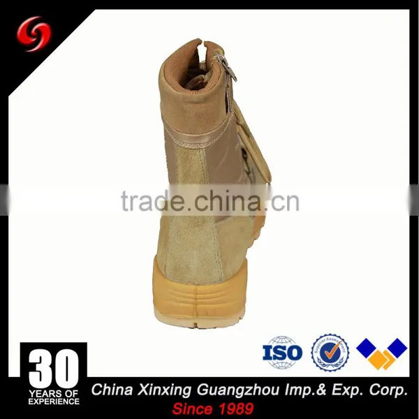 Military Khaki Delta Tactical Combat Boots/Desert Boots With Zipper photo-3