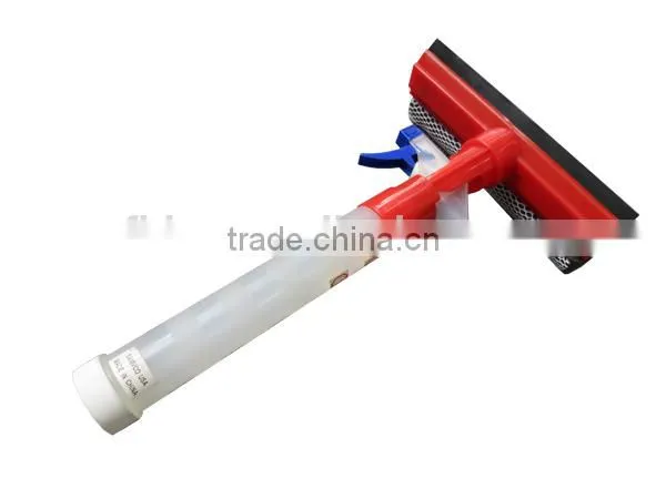 Rubber Sponge Plastic Spray Window Squeegee With Sprayer Soap Dispenser