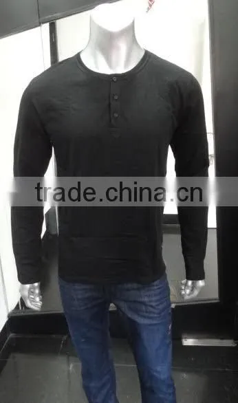 Branded Mens Henley Neck Surplus T-Shirts With Fold Up Sleeves photo-3