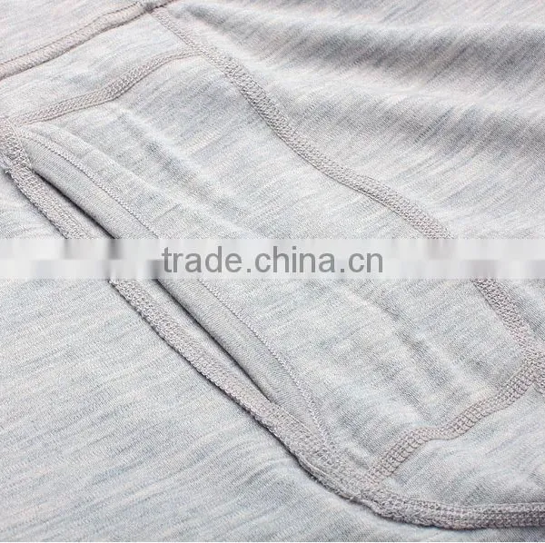 Custom Men's Male 100% Pure Merino Wool Outdoor Winter Athletics Sports Fleece Base Layer Thermal Warm Underwear Midweight Tops& photo-5