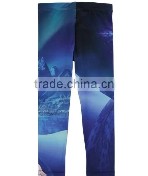 Galaxy Frozen Cute Children Girl Leggings and Tights photo-2