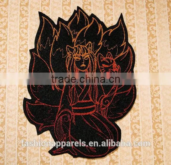 Custom High Quality Embroidered the Japanese Anime Patch for Clothes Embroidery Patch Made in China Choose Size/color photo-2