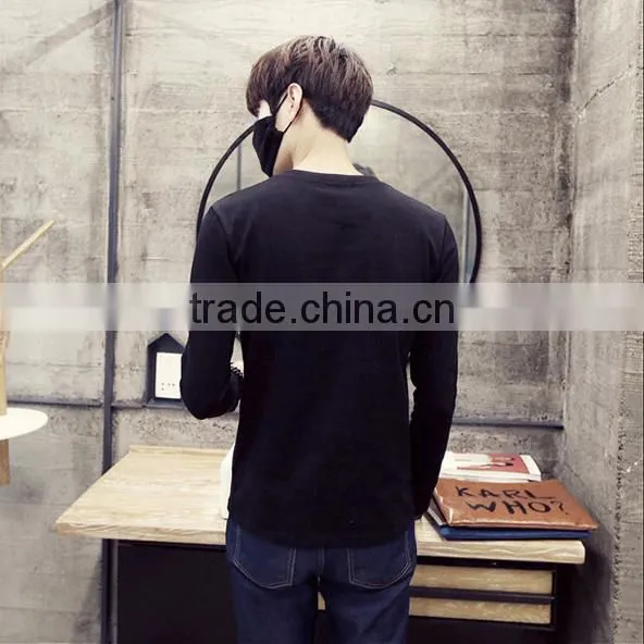 2016 Wholesale High Quality Short Sleeve V-neck T-shirt for Men photo-3