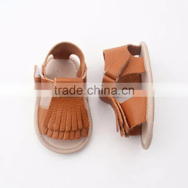 Latest Footwear for Girls and Boys Baby Sandals Leather 2017 photo-3