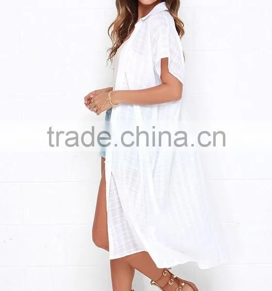 100% Cotton Unlined Collared Neck Dolman Sleeves Kimono photo-4