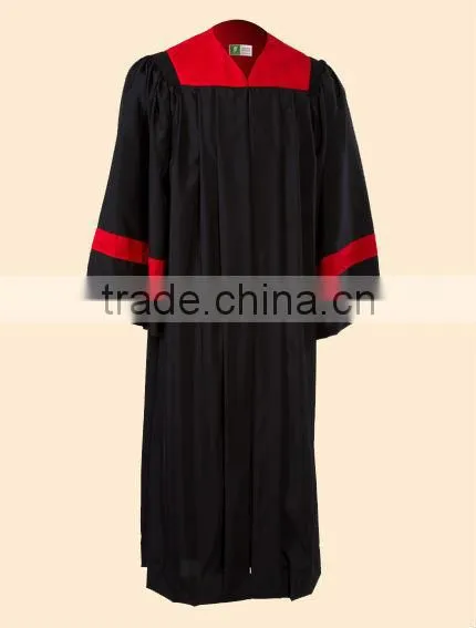 High school/university graduation clothes with graduation gown/hood/cap