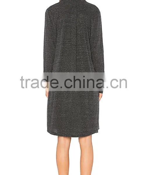 2017 Latest Plus Size Long Sleeve Knee Length Wholesale Knitted Women Long Cadigan Sweater photo-3