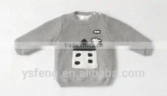 Cartoon House Pattern Cute Design Baby Boy Sweater photo-5