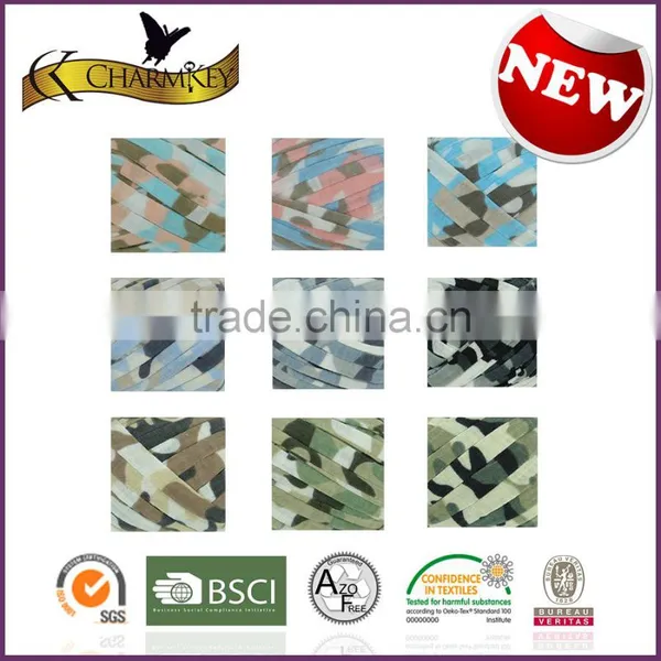 Charmkey Crochet Yarn Cotton Spandex Polyester Tape Yarn New Pattern T Shirt Yarn photo-4