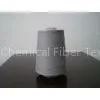 Grey Carbon Fiber Yarn Ring Spun Thread For Knitting , Weaving