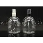 350ml Clear PET Plastic Cosmetic Bottles / Pump Dispenser Bottle for Hand Soap